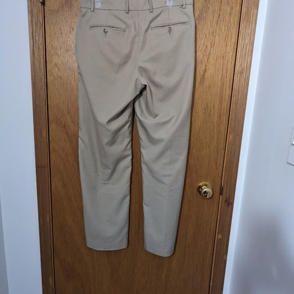 Men's Greg Norman Stretch Pocket Travel Pant 32Wx32L Beige weave - Picture 4 of 5